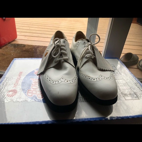 FootJoy Shoes Footjoy Soft Joy Ii Mens White Leather Golf Shoes